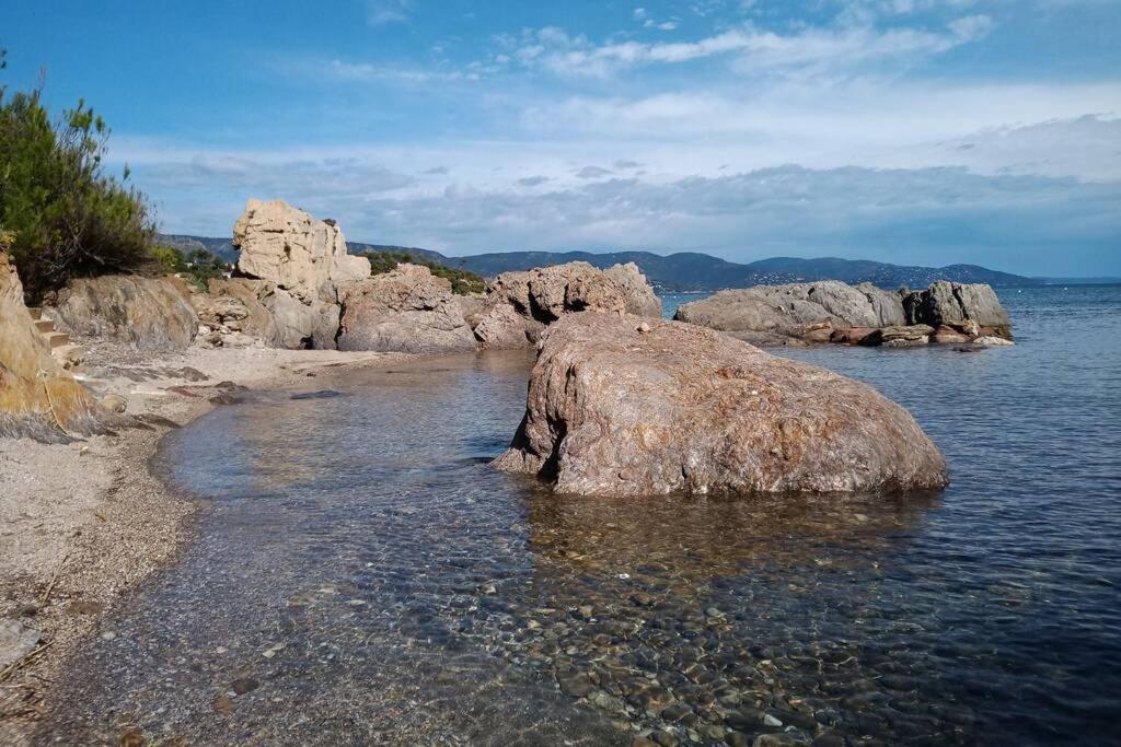 Face Mer Entre Plage Et Marina Bormes-les-Mimosas Buitenkant foto